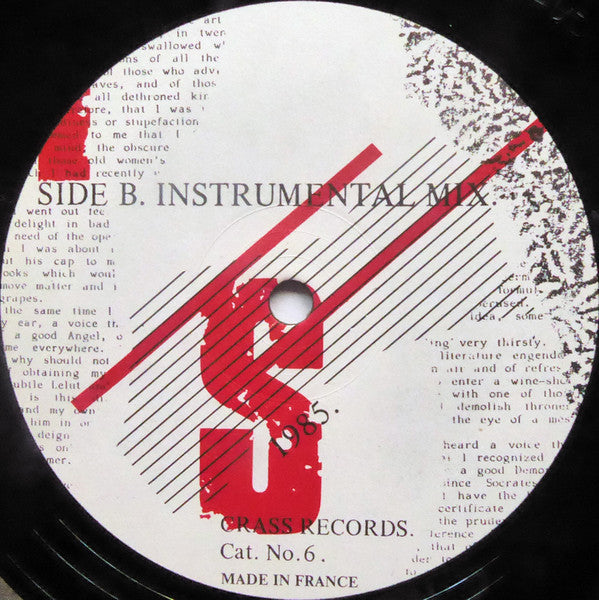 Crass : 10 Notes On A Summer's Day (12", Single)