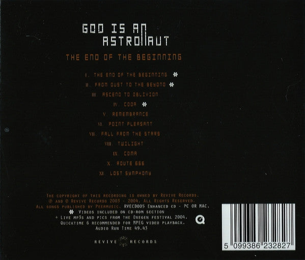 God Is An Astronaut : The End Of The Beginning (CD, Album, Enh, RE)