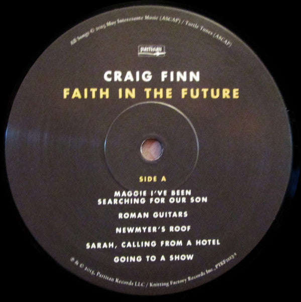 Craig Finn : Faith In The Future (LP, Album)