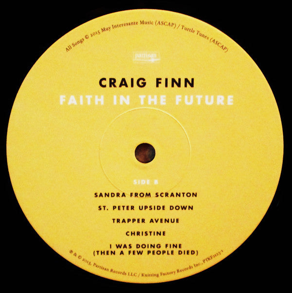 Craig Finn : Faith In The Future (LP, Album)