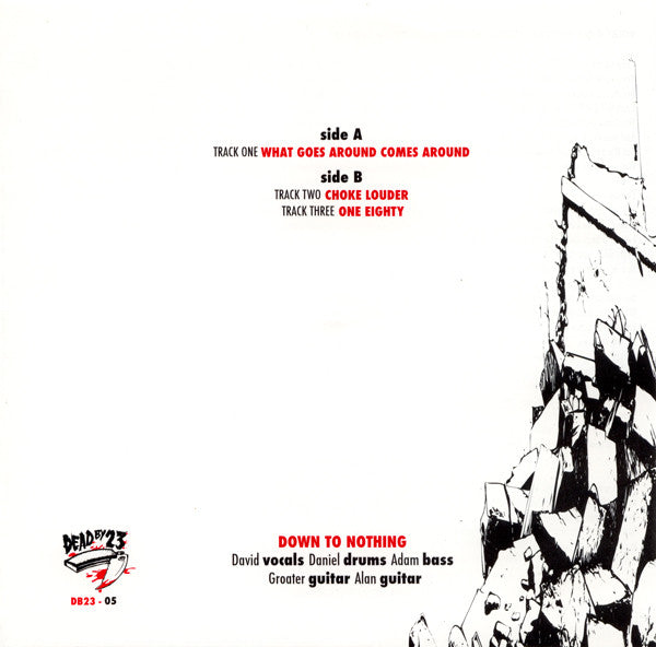 Down To Nothing : Down To Nothing (7", EP, Red)