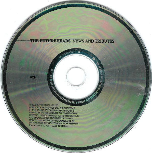 The Futureheads : News And Tributes (CD, Album)