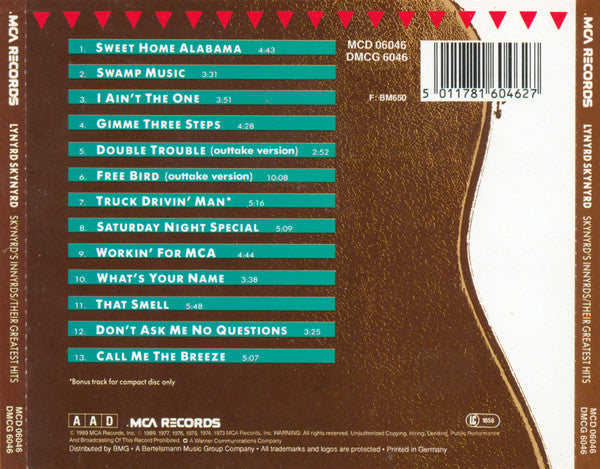 Lynyrd Skynyrd : Skynyrd's Innyrds / Greatest Hits (CD, Comp)