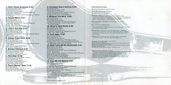 Lynyrd Skynyrd : Skynyrd's Innyrds / Greatest Hits (CD, Comp)