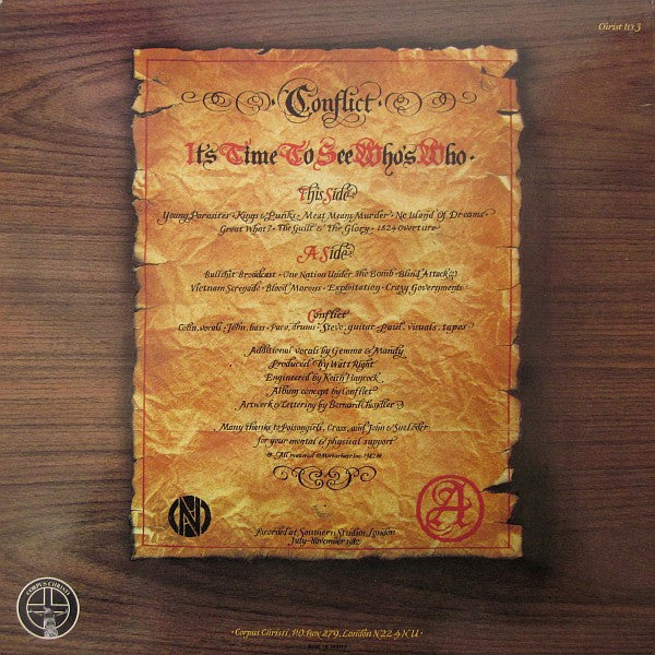 Conflict (2) : It's Time To See Who's Who (LP, Album, RP, Gat)