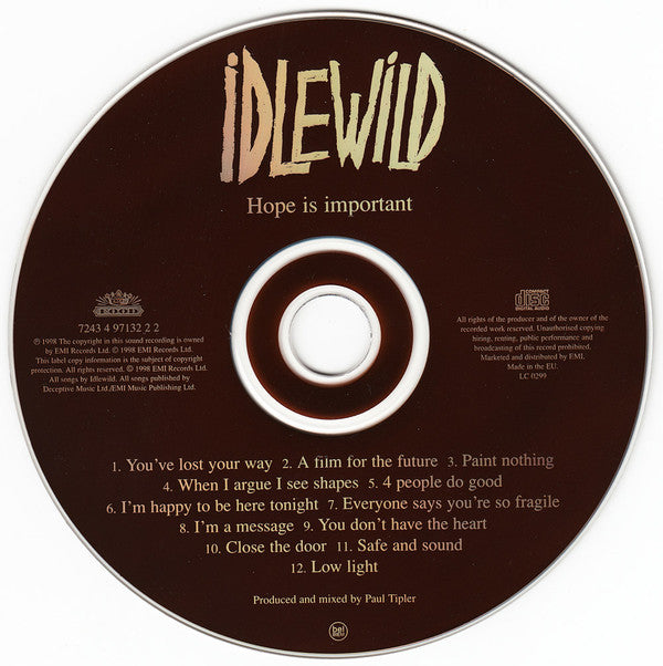 Idlewild : Hope Is Important (CD, Album)