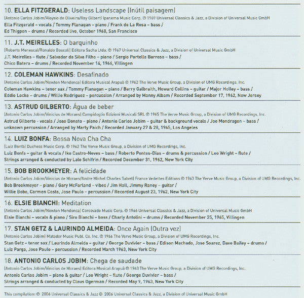 Various : Bossa Nova (CD, Comp, RM)