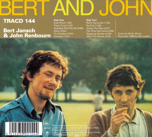 Bert Jansch & John Renbourn : Bert And John (CD, Album, RE, RM, Dig)
