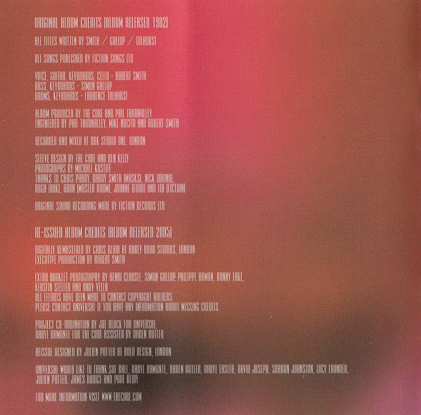 The Cure : Pornography (CD, Album, RE, RM)