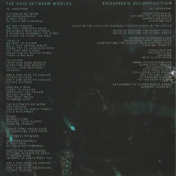 Gravitational Distortion : The Void Between Worlds (CD, Album)