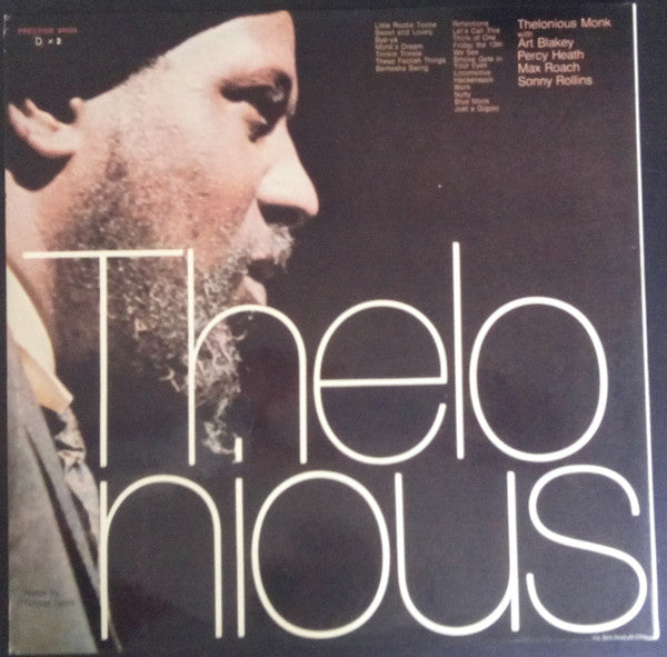 Thelonious Monk : Thelonious Monk (2xLP, Comp)