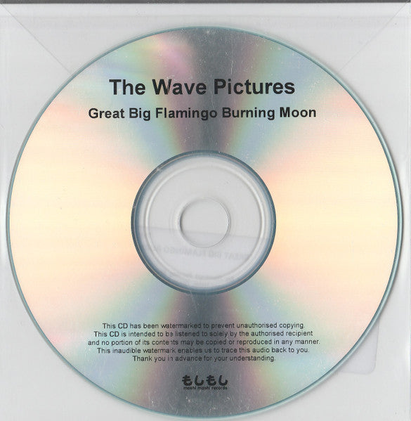 The Wave Pictures : Great Big Flamingo Burning Moon (CDr, Single, Promo)