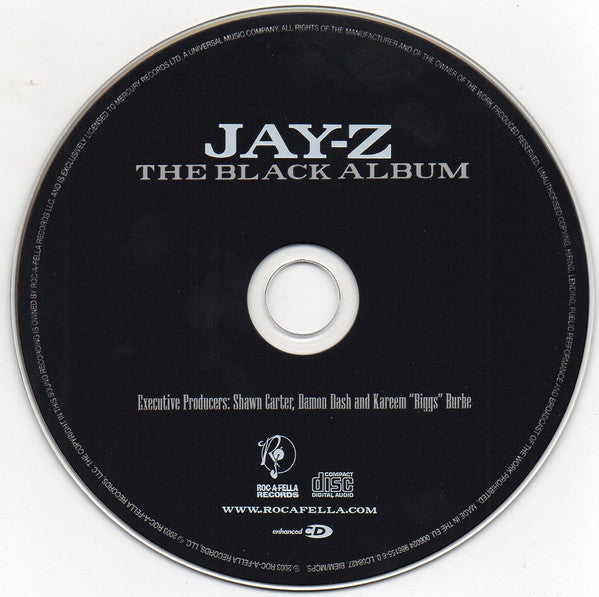 Jay-Z : The Black Album (CD, Album, Enh, RE)