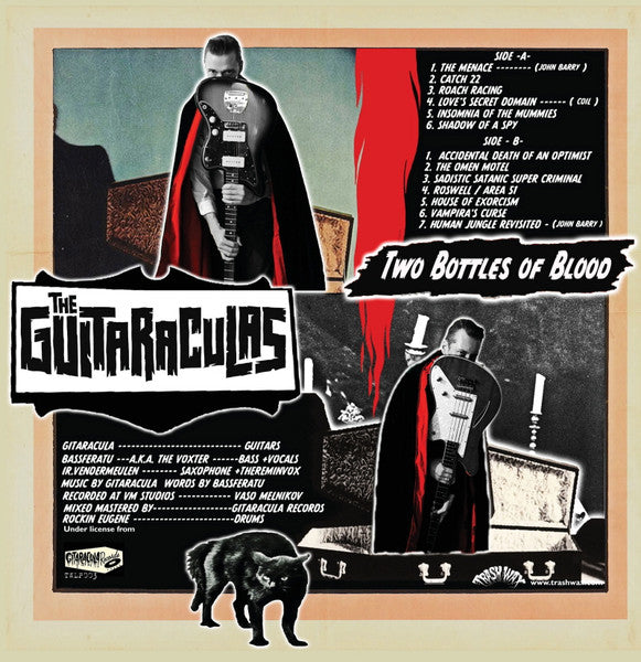 The Guitaraculas : Two Bottles Of Blood (LP, Album, Ltd)