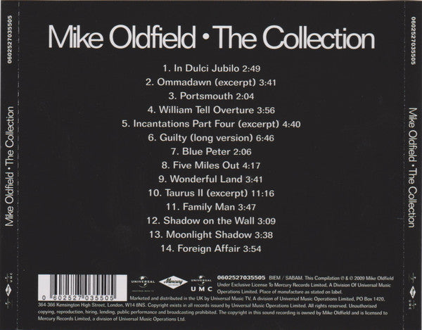 Mike Oldfield : The Collection (CD, Comp)