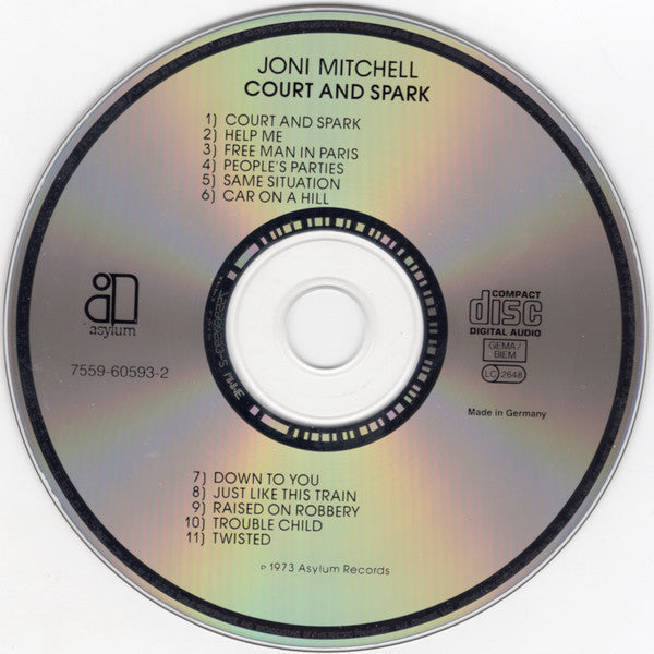 Joni Mitchell : Court And Spark (CD, Album, RE, WMM)