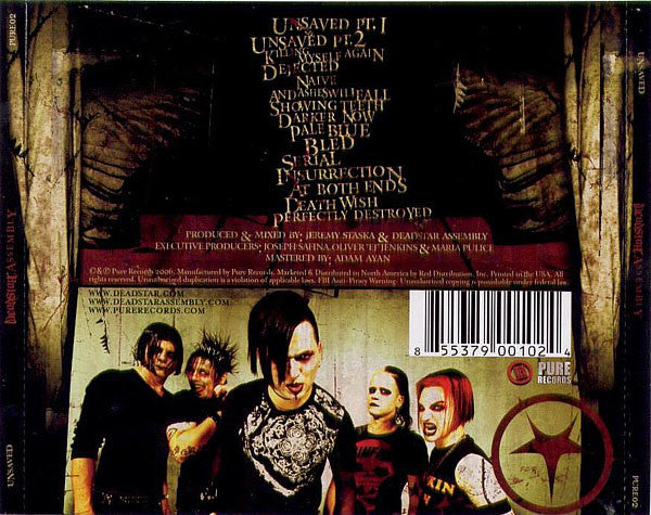 Deadstar Assembly : Unsaved (CD, Album)