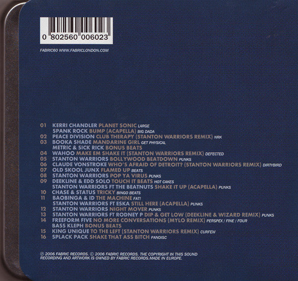 Stanton Warriors : FabricLive. 30 (CD, Mixed)