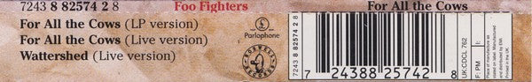 Foo Fighters : For All The Cows (CD, Single)