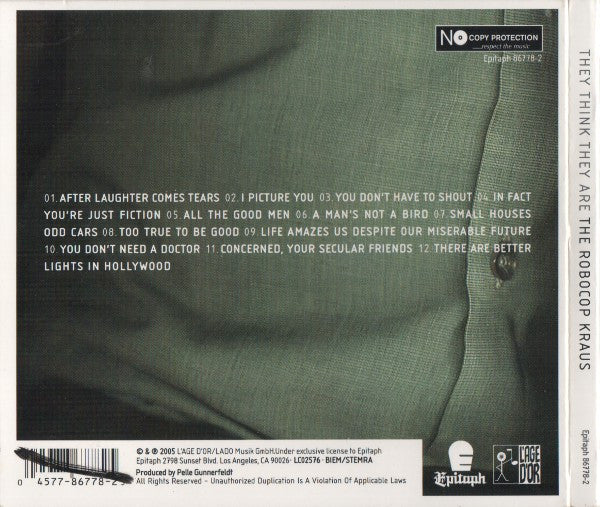 The Robocop Kraus : They Think They Are The Robocop Kraus (CD, Album, Dig)