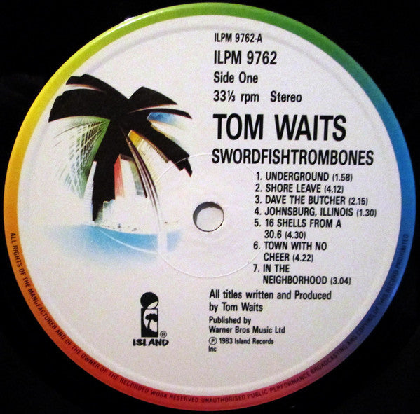 Tom Waits : Swordfishtrombones (LP, Album, RE)
