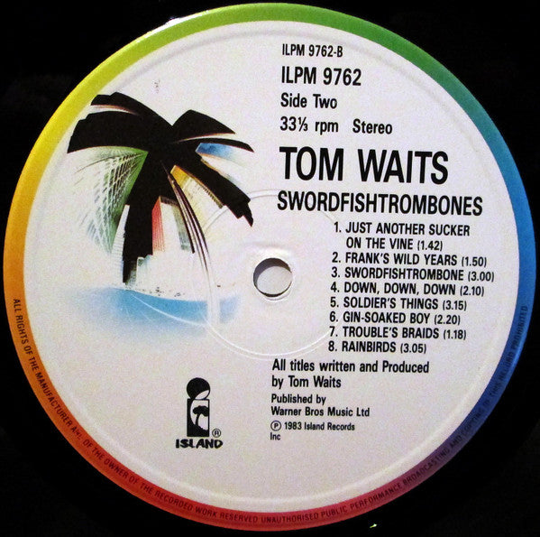 Tom Waits : Swordfishtrombones (LP, Album, RE)