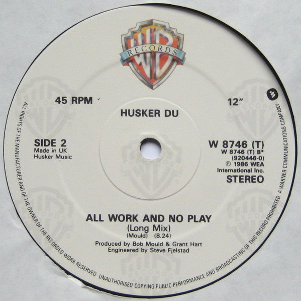 Hüsker Dü : Don't Want To Know If You Are Lonely (12", Single)