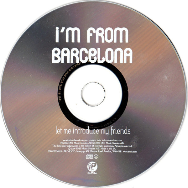 I'm From Barcelona : Let Me Introduce My Friends (CD, Album)