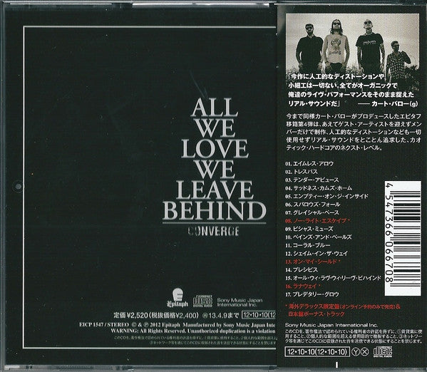 Converge : All We Love We Leave Behind (CD, Album)