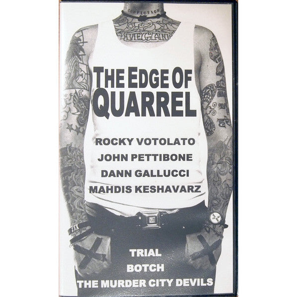 No Artist / Botch / Rocky Votolato : The Edge Of Quarrel - Punk Vs. Straight Edge (VHS, NTSC, 1st)