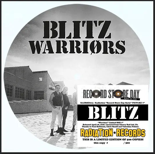 Blitz - Warriors 7" Pic Disc