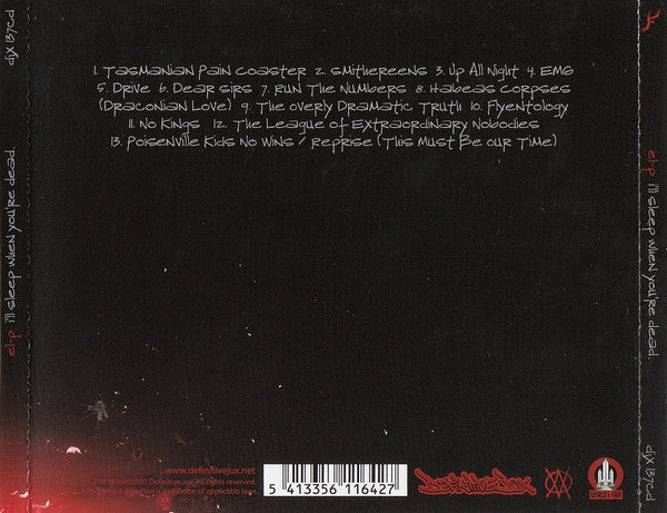 El-P : I'll Sleep When You're Dead (CD, Album)