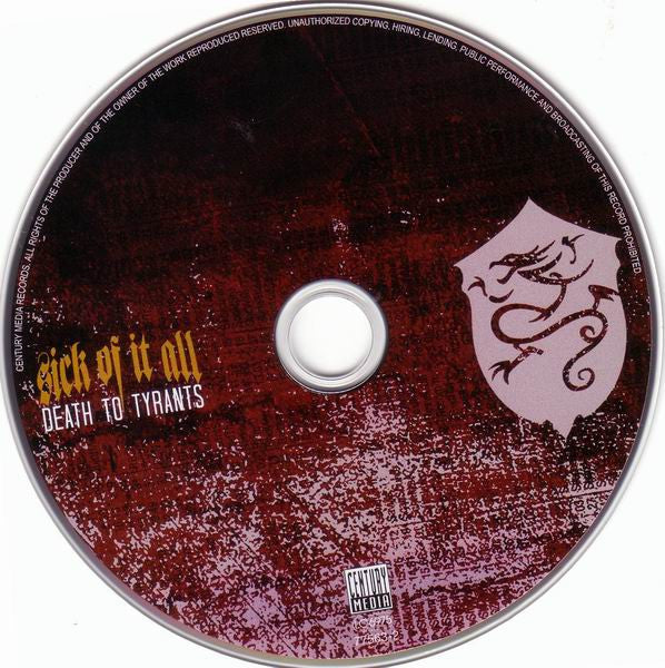 Sick Of It All : Death To Tyrants (CD, Album)