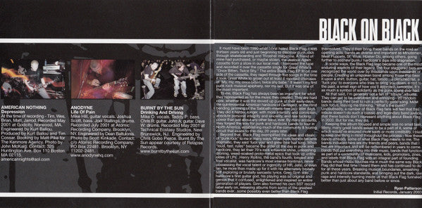 Various : Black On Black (A Tribute To Black Flag) (CD, Comp)