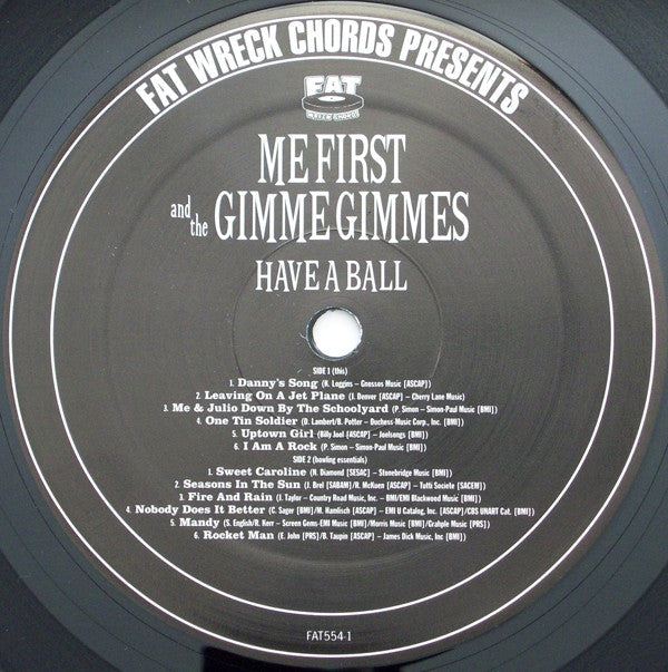 Me First And The Gimme Gimmes : Have A Ball (LP, Album)