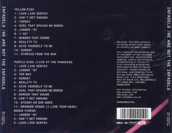 Infadels : We Are Not The Infadels (CD + DVD-V)