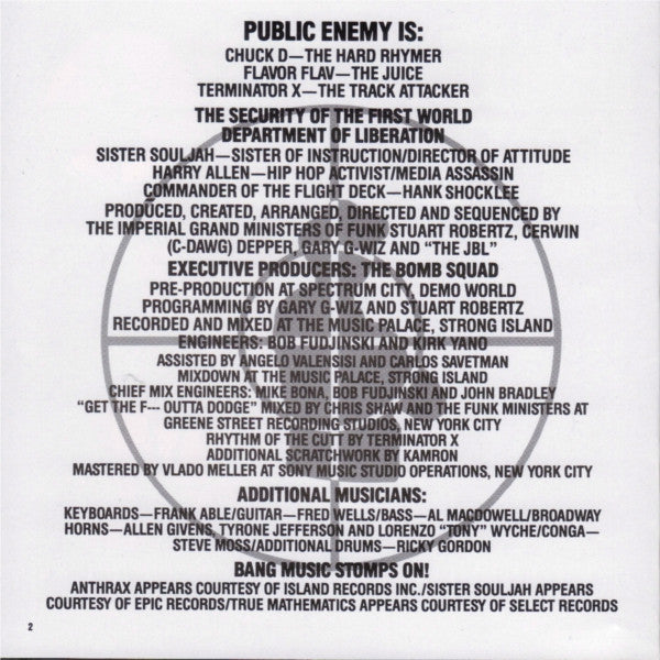Public Enemy : Apocalypse 91... The Enemy Strikes Black (CD, Album, RE, RP, Uni)