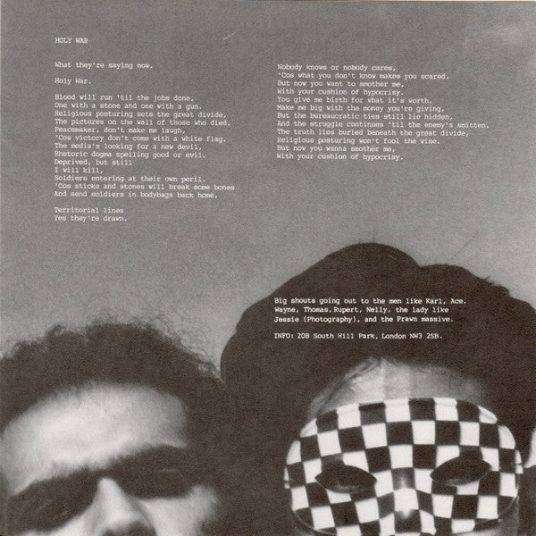 King Prawn : Poison In The Air / Holy War (7")