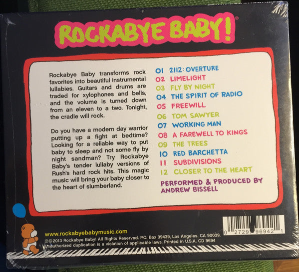 Andrew Bissell : Rockabye Baby! Lullaby Renditions of Rush (CD, Album)