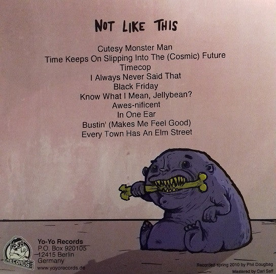 Iron Chic : Not Like This (LP, Album, RP, Pin)