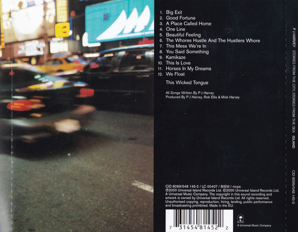 PJ Harvey : Stories From The City, Stories From The Sea (CD, Album, S/Edition)
