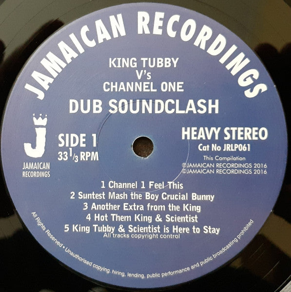 King Tubby, Bunny 'Striker' Lee* Vs Channel One (5), Jah Stitch : Dub Soundclash (For One Night Only) (LP, Album, RE, 180)