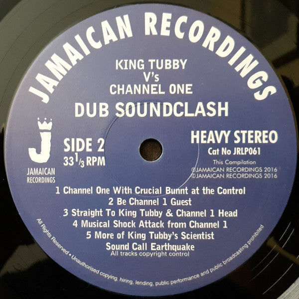 King Tubby, Bunny 'Striker' Lee* Vs Channel One (5), Jah Stitch : Dub Soundclash (For One Night Only) (LP, Album, RE, 180)