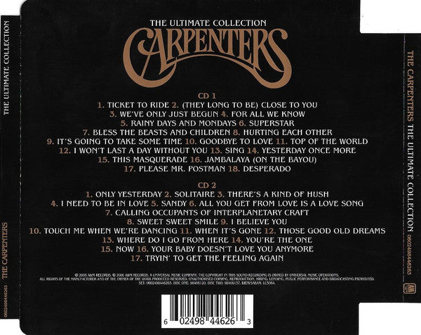 Carpenters : The Ultimate Collection (2xCD, Comp, Sup)