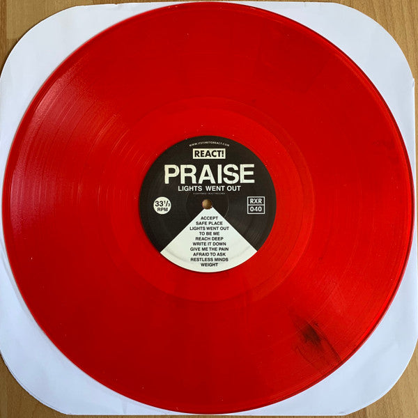 Praise (6) : Lights Went Out (LP, Album, RP, Red)