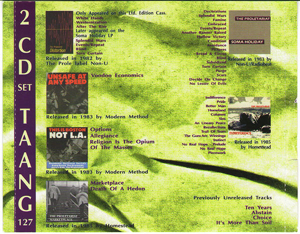 The Proletariat : Voodoo Economics And Other American Tragedies (2xCD, Comp)
