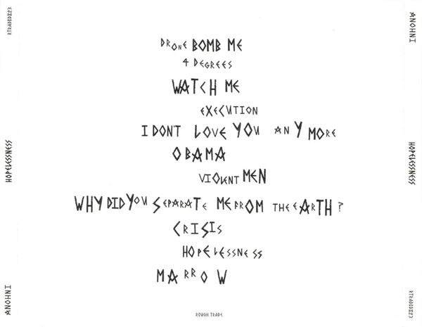 Anohni : Hopelessness (CD, Album)