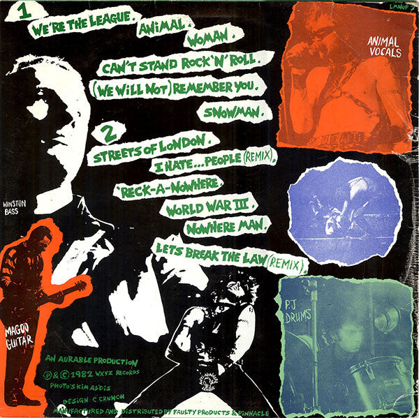 Anti-Nowhere League : We Are...The League (LP, Album, Unc)