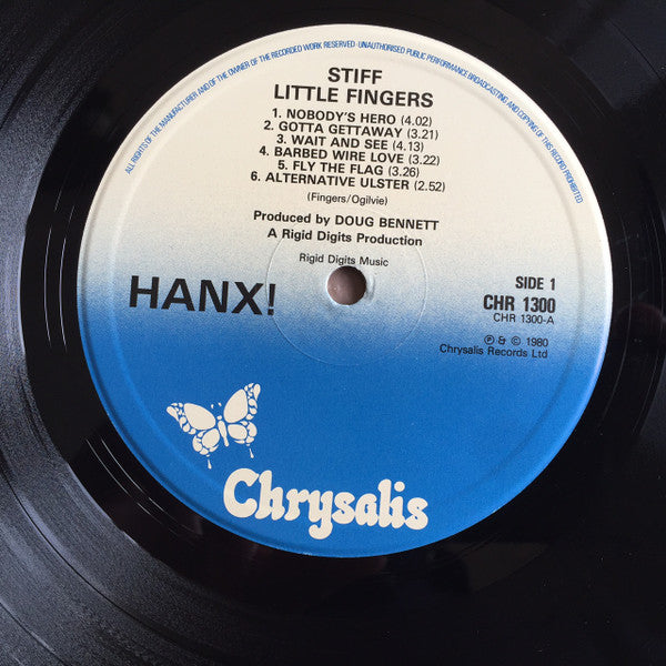 Stiff Little Fingers : Hanx! (LP, Album)