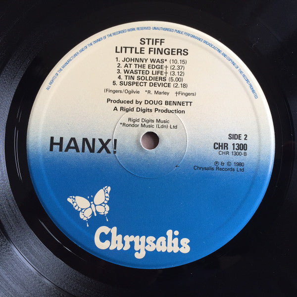 Stiff Little Fingers : Hanx! (LP, Album)